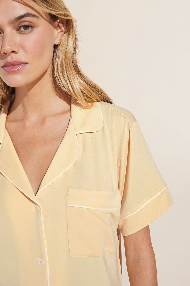 Gisele Relaxed Short PJ Set - Sunrise/Ivory