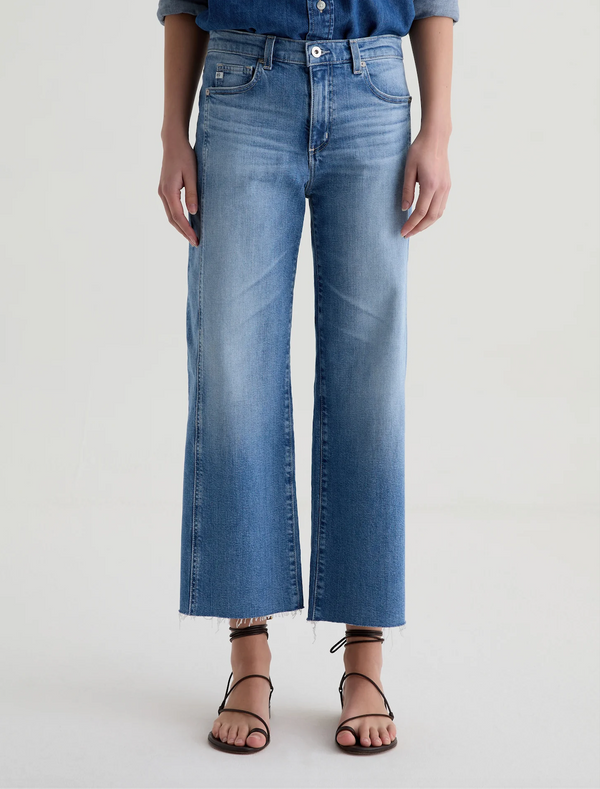 AG Jeans Saige Wide Leg Crop - Rosarito