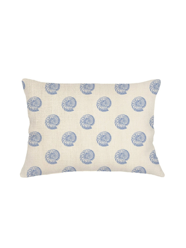 Nautilus Shell Linen Pillow - 14 x 20