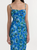 Saloni Renee Long Dress - Waterlily Azure