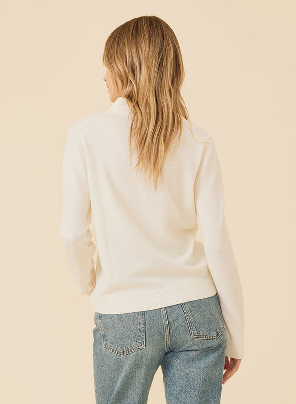 Laguna Merino Polo - Ivory