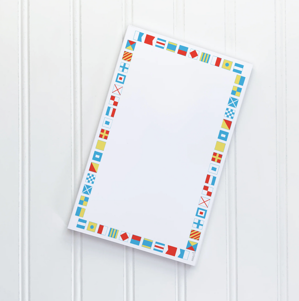 Nautical Flags Alphabet Notepad