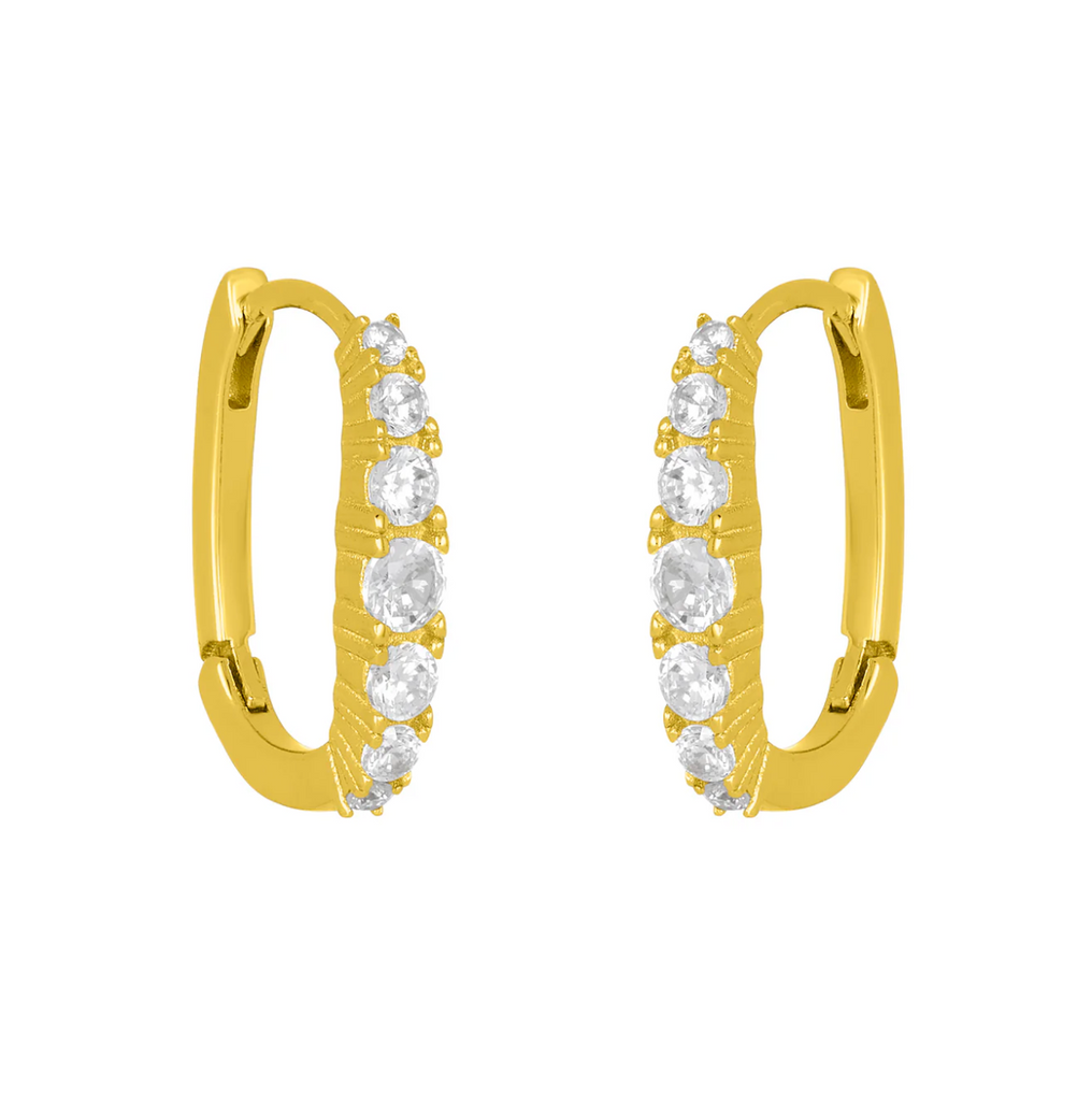 Gianna Cz Huggies - Gold