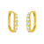 Gianna Cz Huggies - Gold