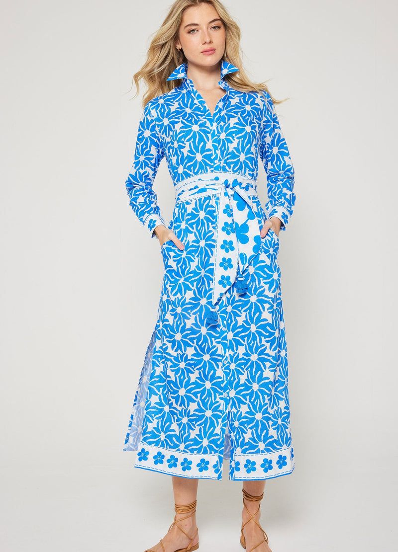Peyton Shirtdress - Vaeda Royal