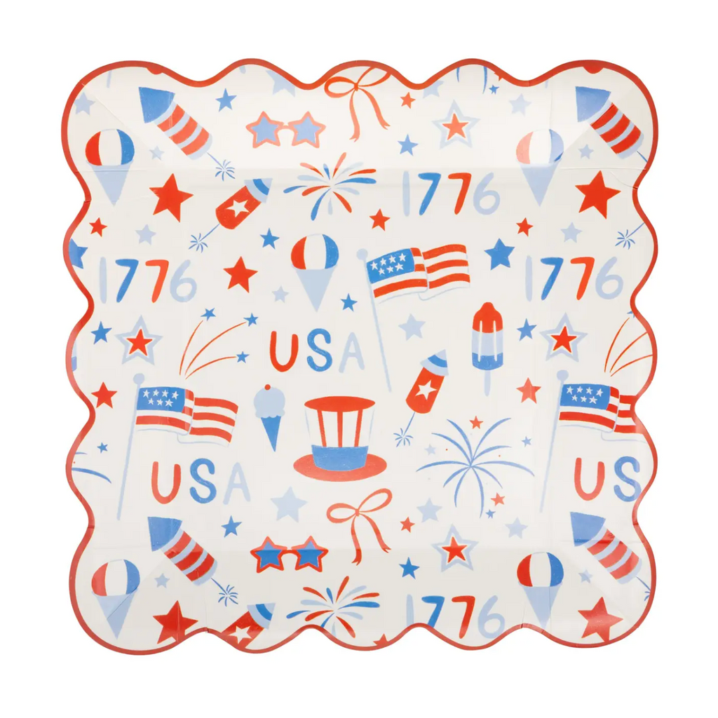USA Icons 10" Paper Plates