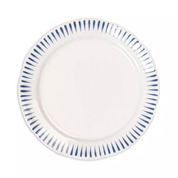 Sitio Stripe Salad Plate Set - Delft Blue