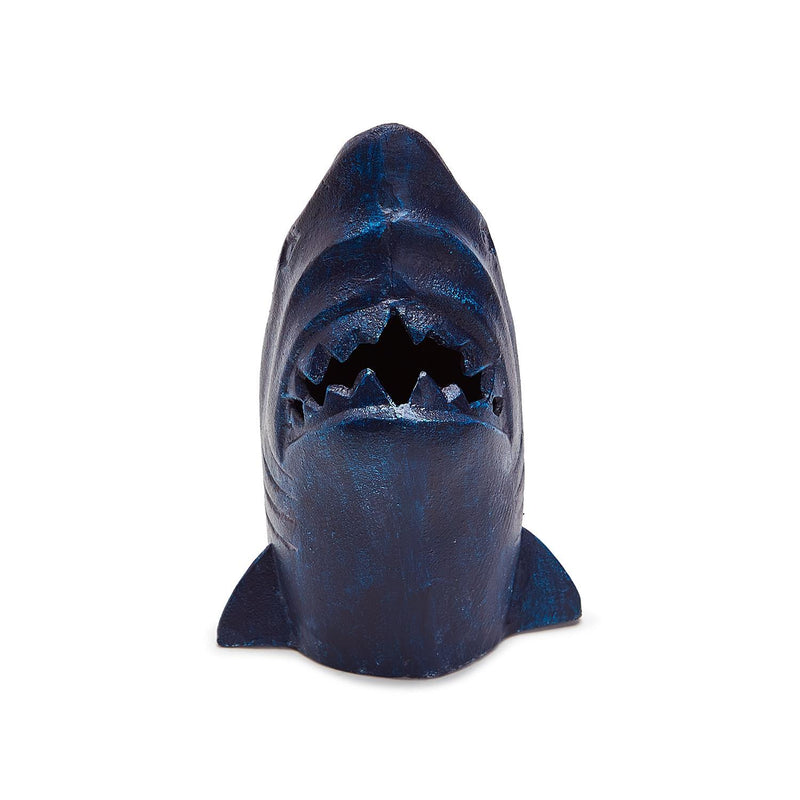 Great White Shark Door Stop - Distressed Blue