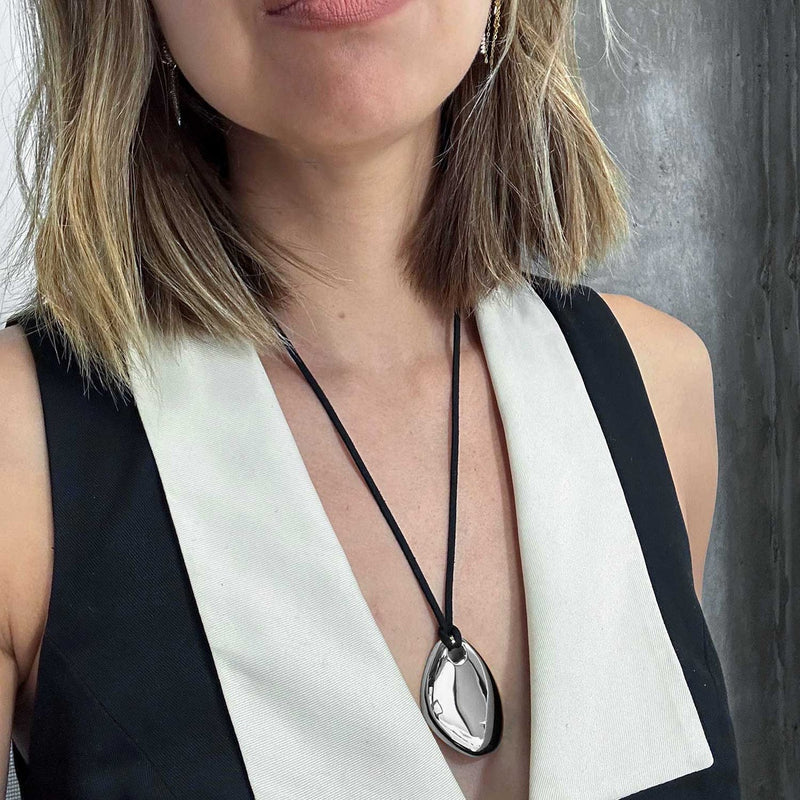 Helena Vegan Leather Chord Necklace