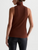 AG Jeans Faey Sleeveless Turtleneck - Chestnut