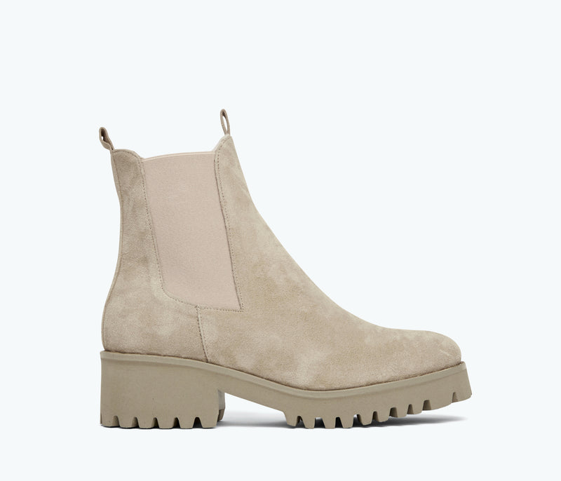 Brooke Water Resistant Boot - Stucco Suede w/ Shearling