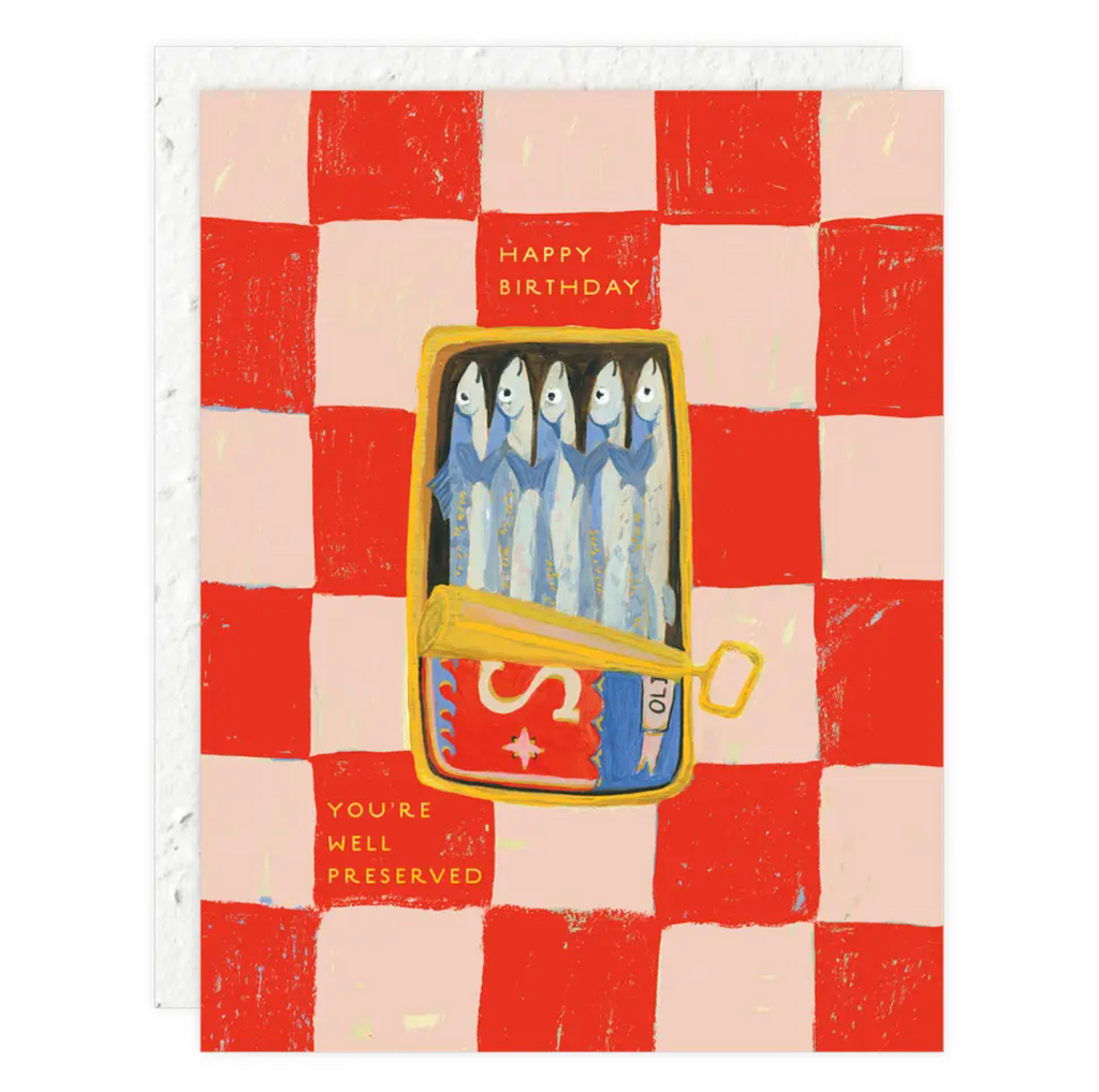 Sardines Happy Birthday Card