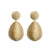 Sparkle Gold Large Tear Drop Earring