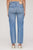 Moussy Garfield Straight Crop - Light Blue