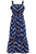 Brenda Dress - Navy Tie Dye