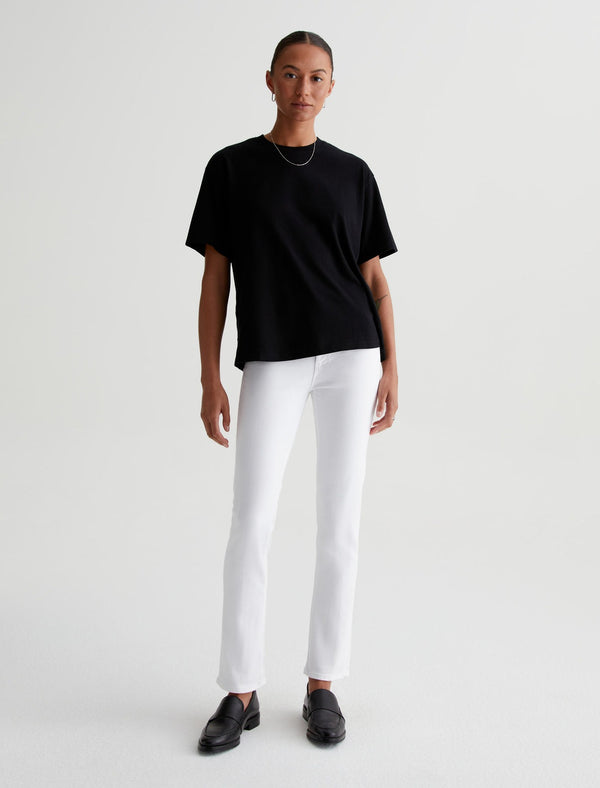 AG Jeans Mari High Rise Slim Straight - White