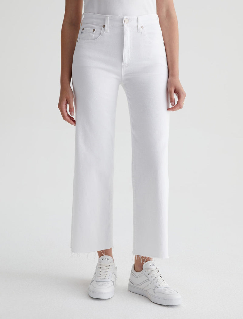 AG Jeans Saige Wide Leg Crop - Modern White