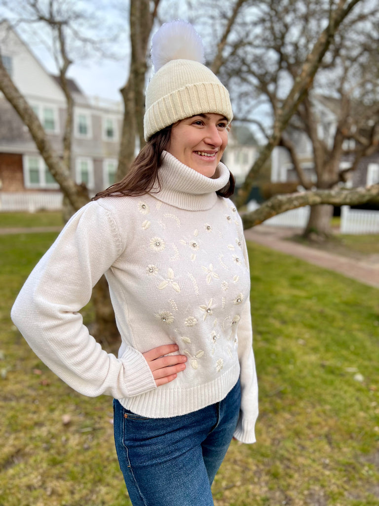 Embellished turtleneck clearance