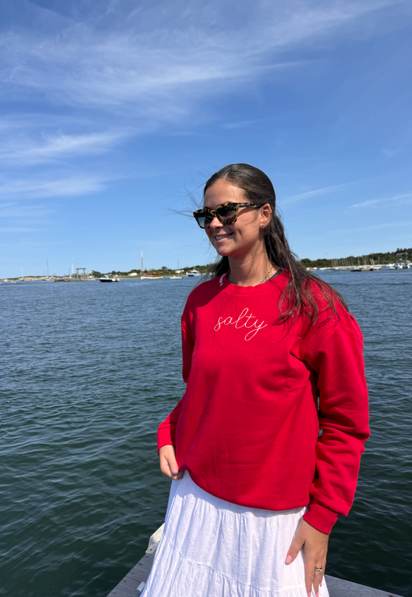 Salty Sweatshirt - Apple Red