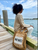 Vineyard Beaded Raffia Crochet Tote