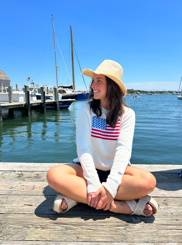 Nell MVY American Flag Sweater