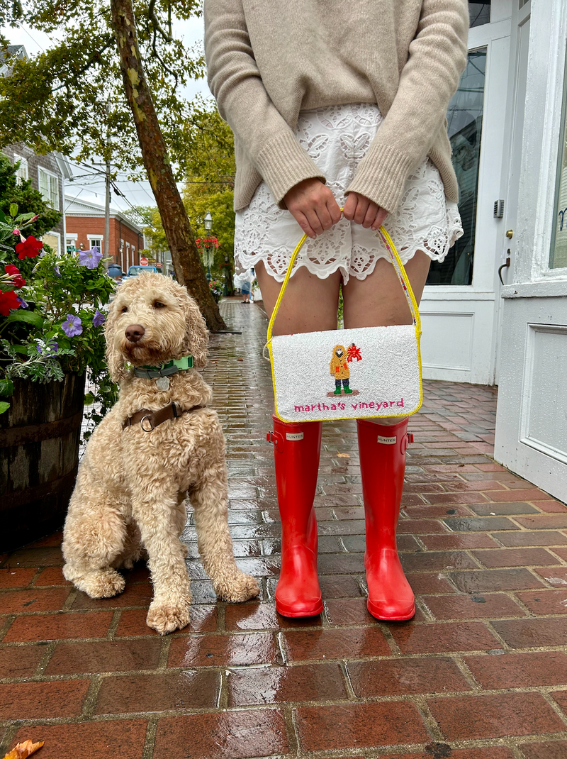 Lobster Buoy Beaded Handbag