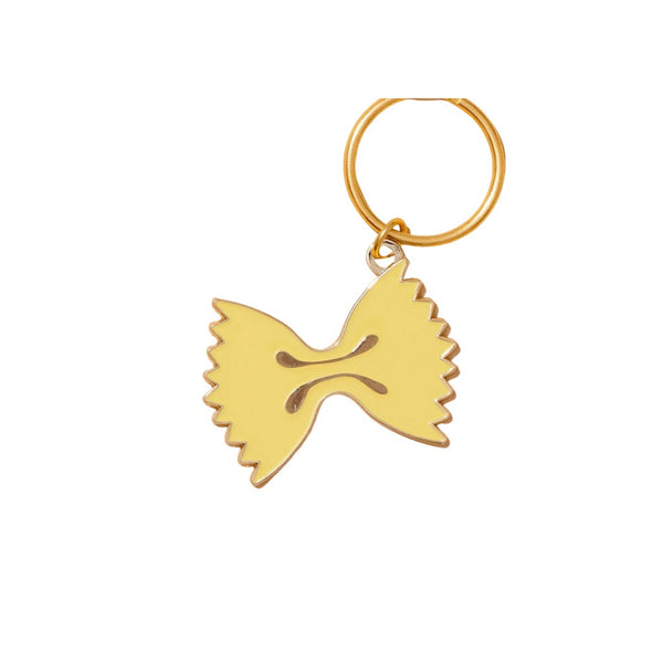 And Here We Are Farfalle Bowtie Pasta Keychain