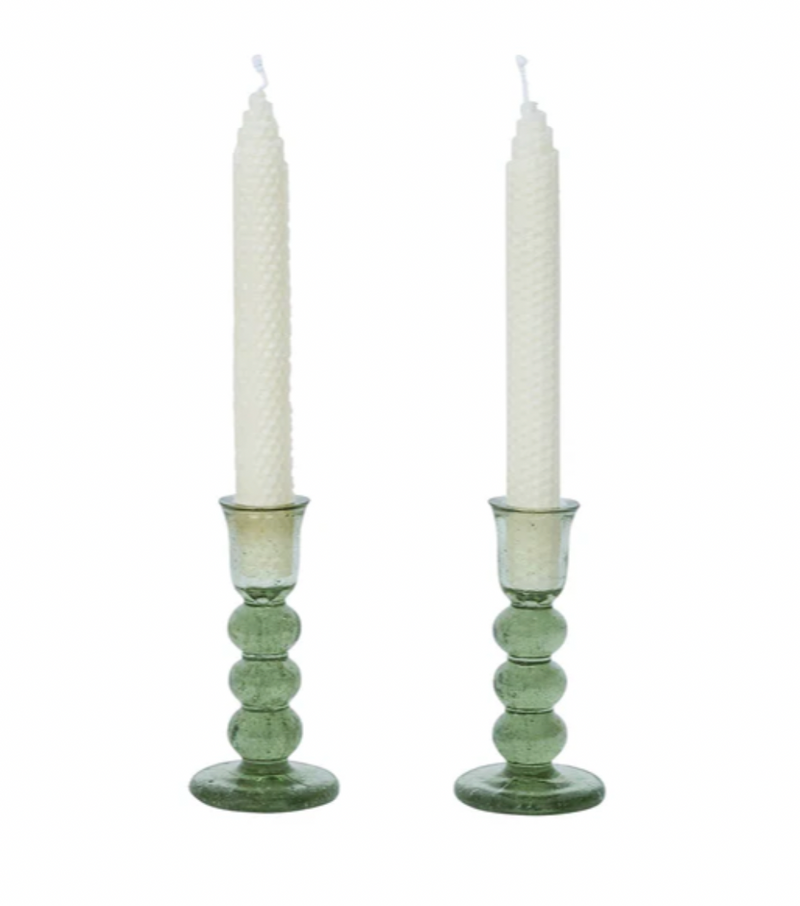 Provence 5" Candlestick Set - Basil