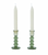 Provence 5" Candlestick Set - Basil