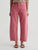 Hattie High Rise Barrel Crop - Peony