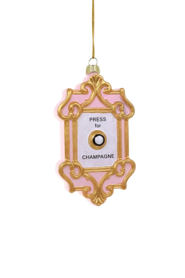 Champagne Button Ornament