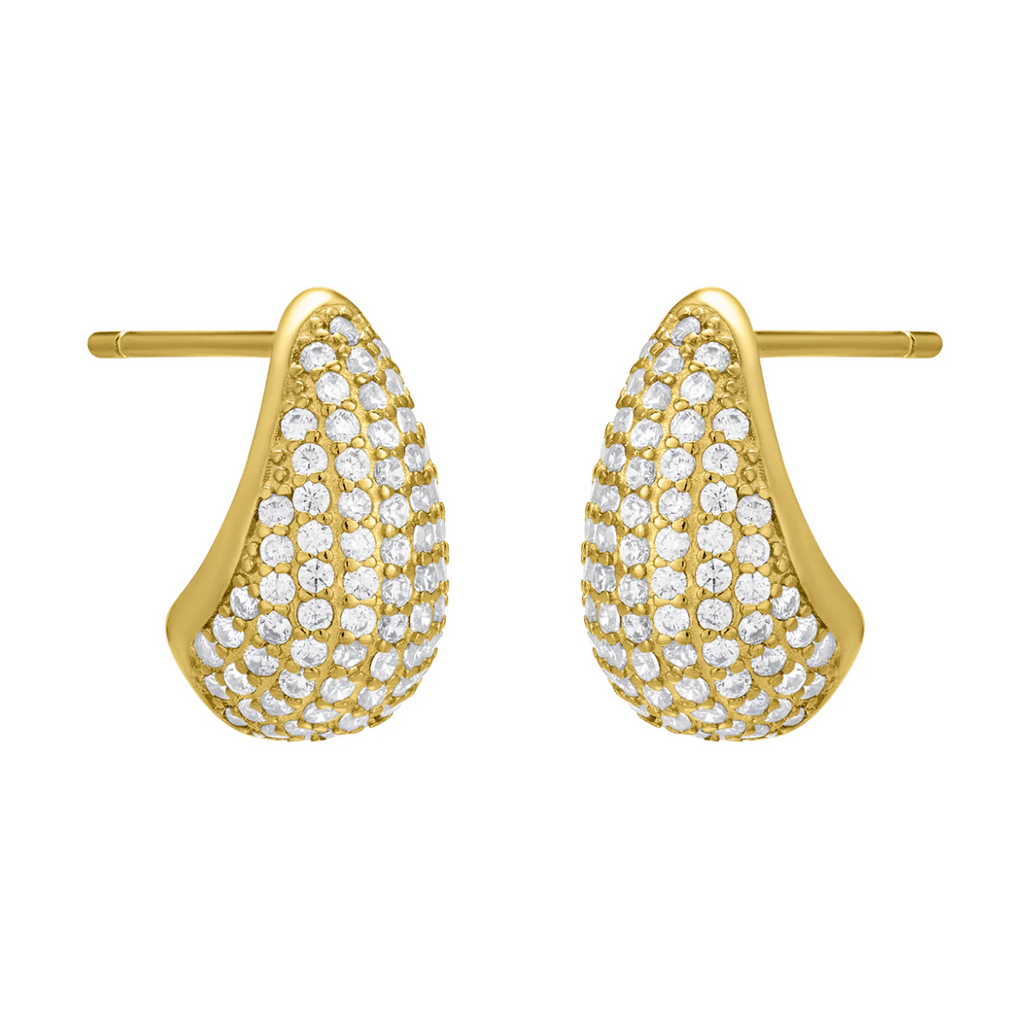 Anise Teardrop Studs - Gold