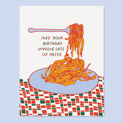 Pasta Bday Card