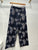Embroidered Trouser - Navy