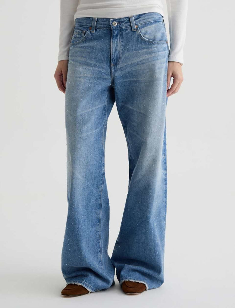 Adria Low-Rise Wide Leg - Stockholm Snowdrift