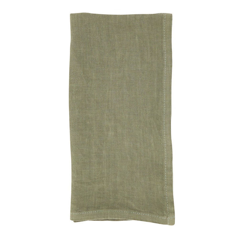 Olive Linen Napkin Set