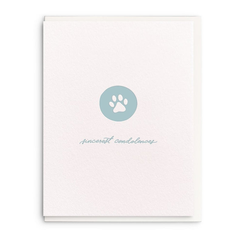 Pet Condolences Card