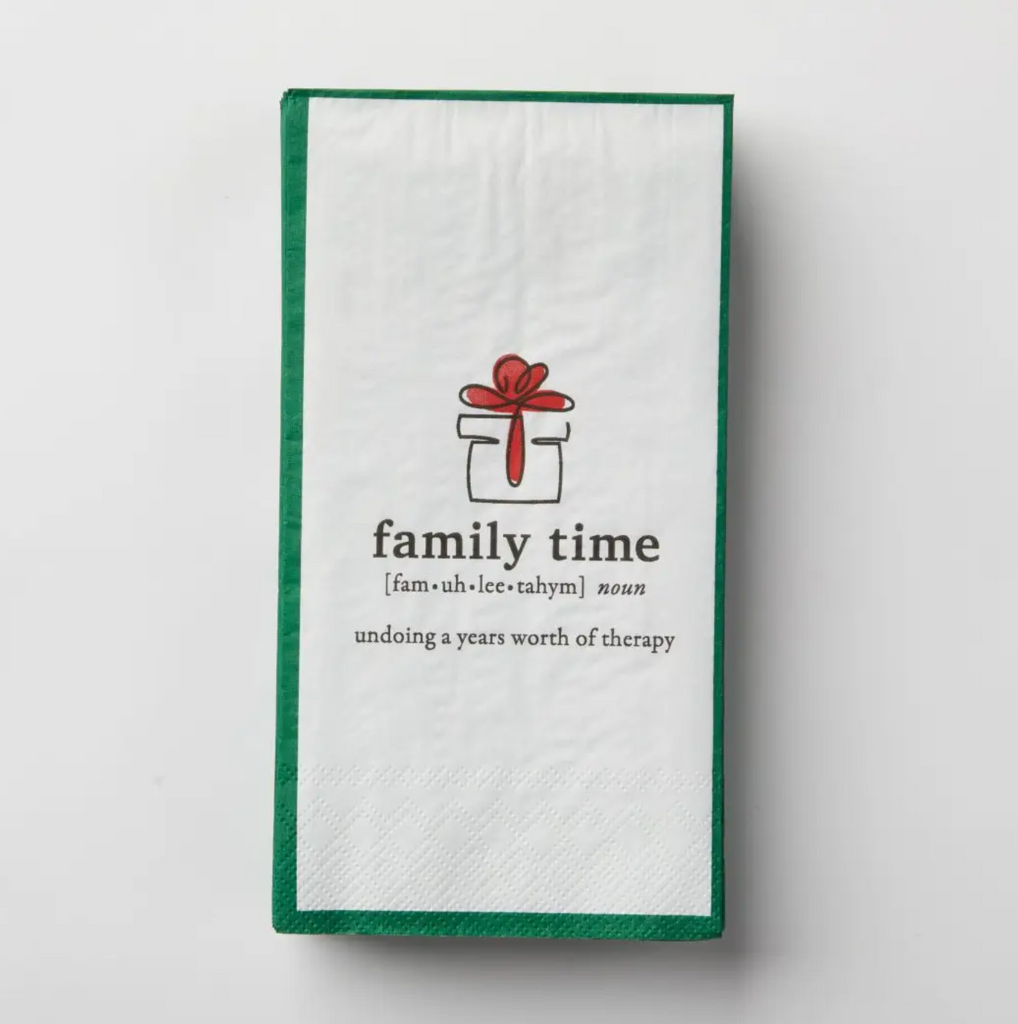 Family Time Paper Guest Towel Set