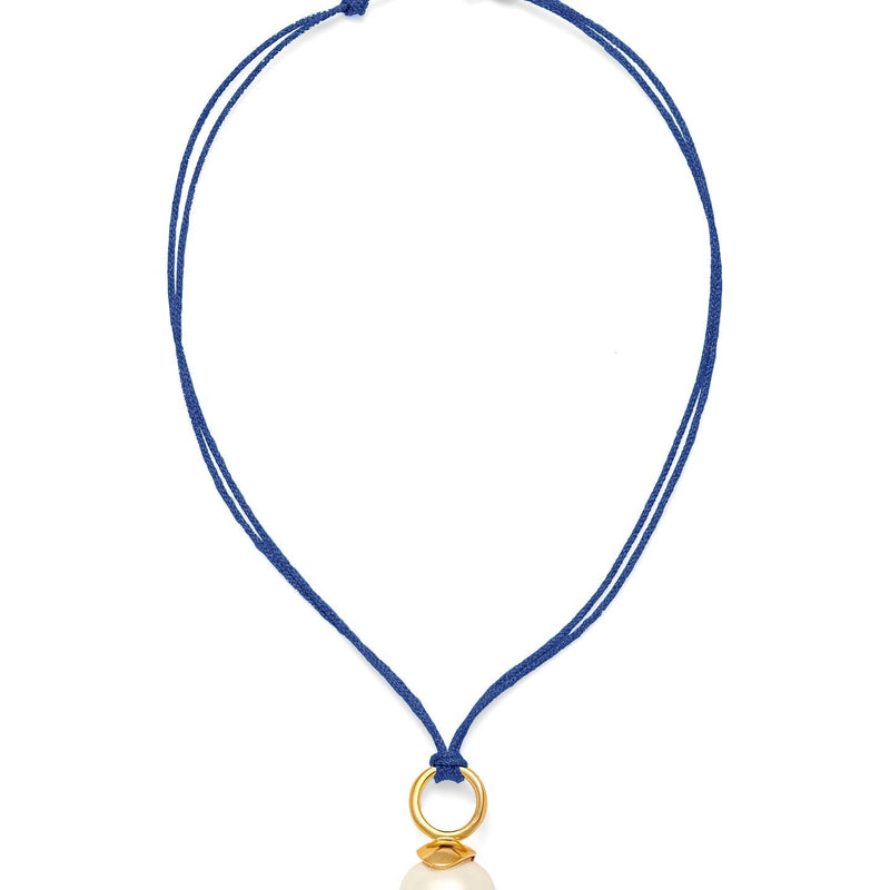 Catherine Canino Pebble Pearl Cord Pendant