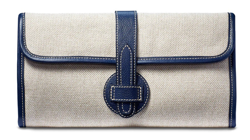 Oliver Linen and Leather Clutch