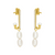 Anika Pearl Earrings - Gold