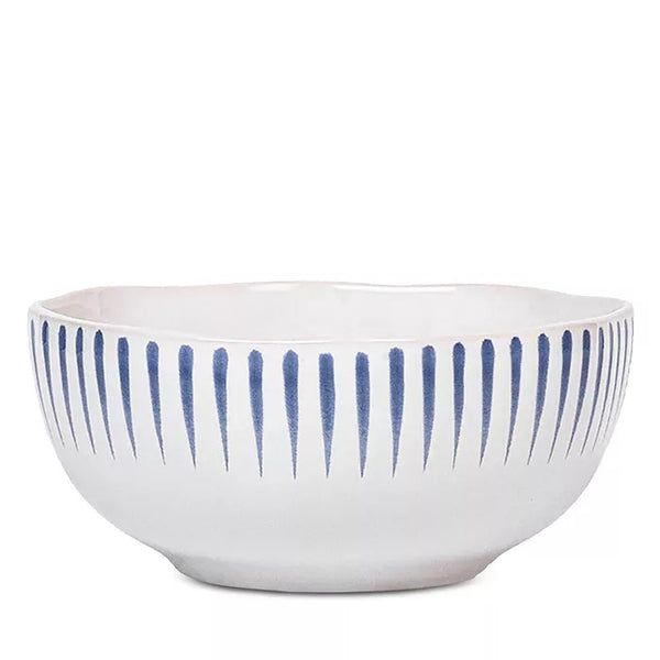 Sitio Stripe Cereal Bowl Set - Delft Blue