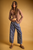 Paisley Print Washed Barrel Leg