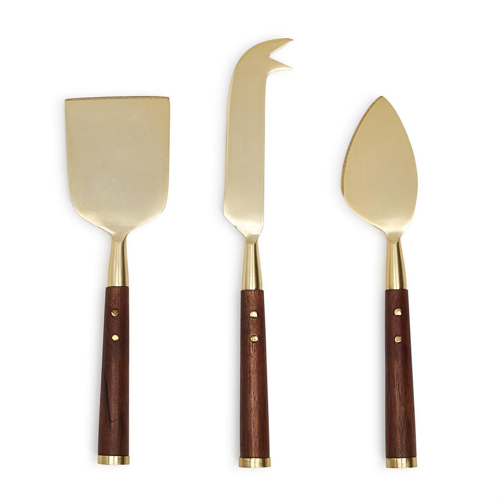 Acacia Wood Cheese Knives Set