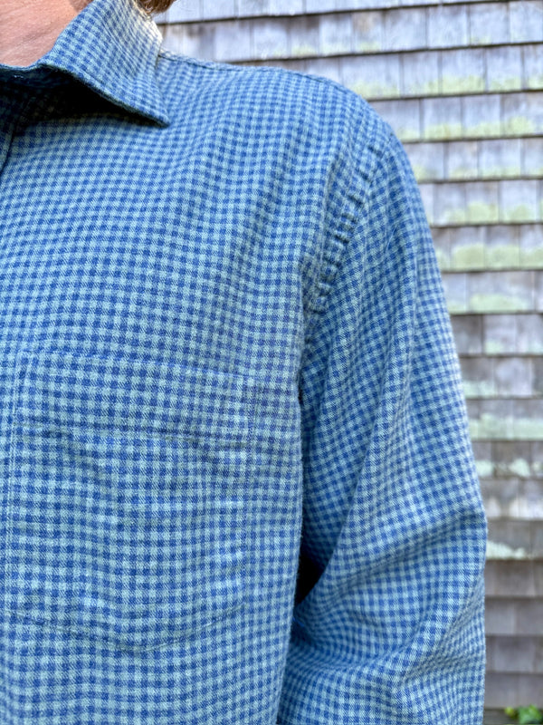 Paul Plaid Flannel Shirt - Blue/Green