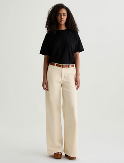 Stella Corduroy Low Slung Palazzo - Opal Stone