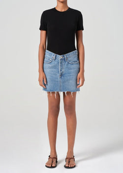 V-Waist Mini Skirt - Fairway