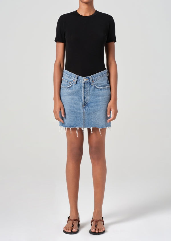 V-Waist Mini Skirt - Fairway