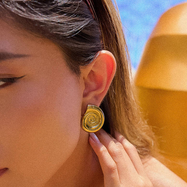Cora Seashell Studs