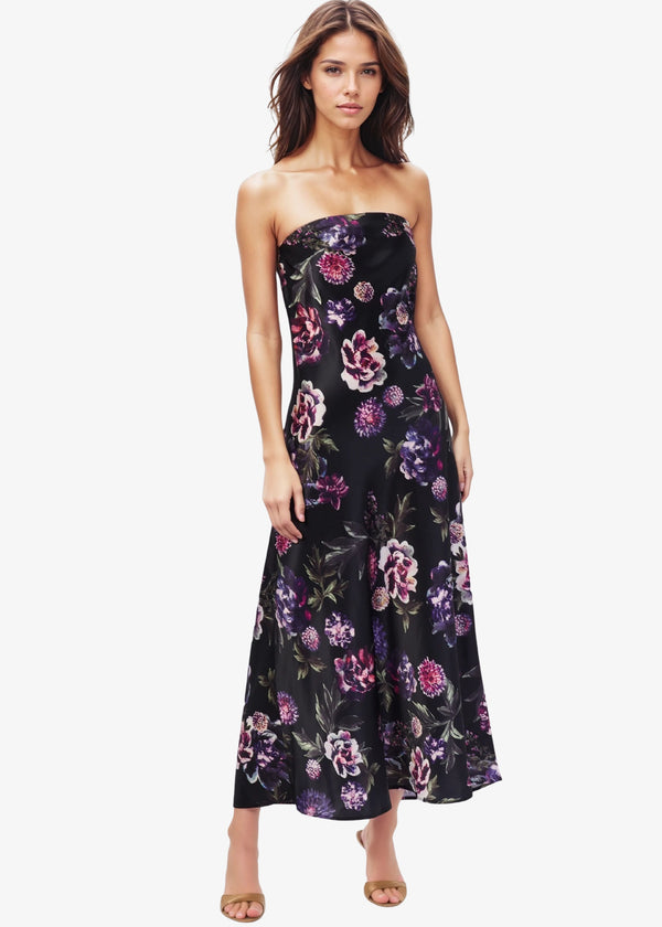 Cami NYC Noelle Strapless Dress - Dark & Stormy